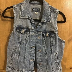 Maurices Classic Blue Jean Vest